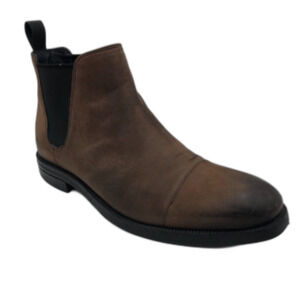 Cole Haan Men’s Brown Leather Waterproof Chelsea-Style Chukka Ankle Boots 8.5M